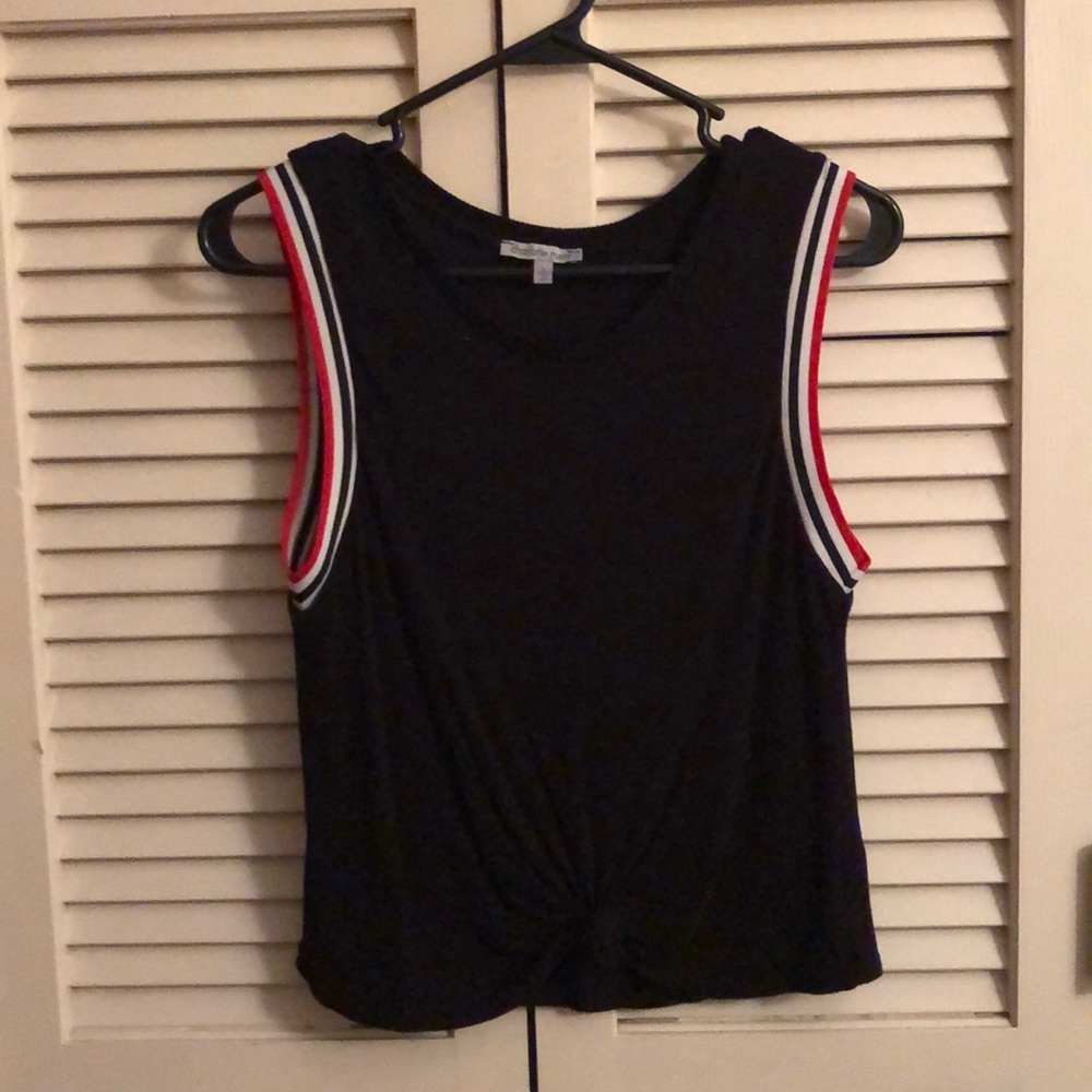 Charlotte Russe Black Muscle Tank